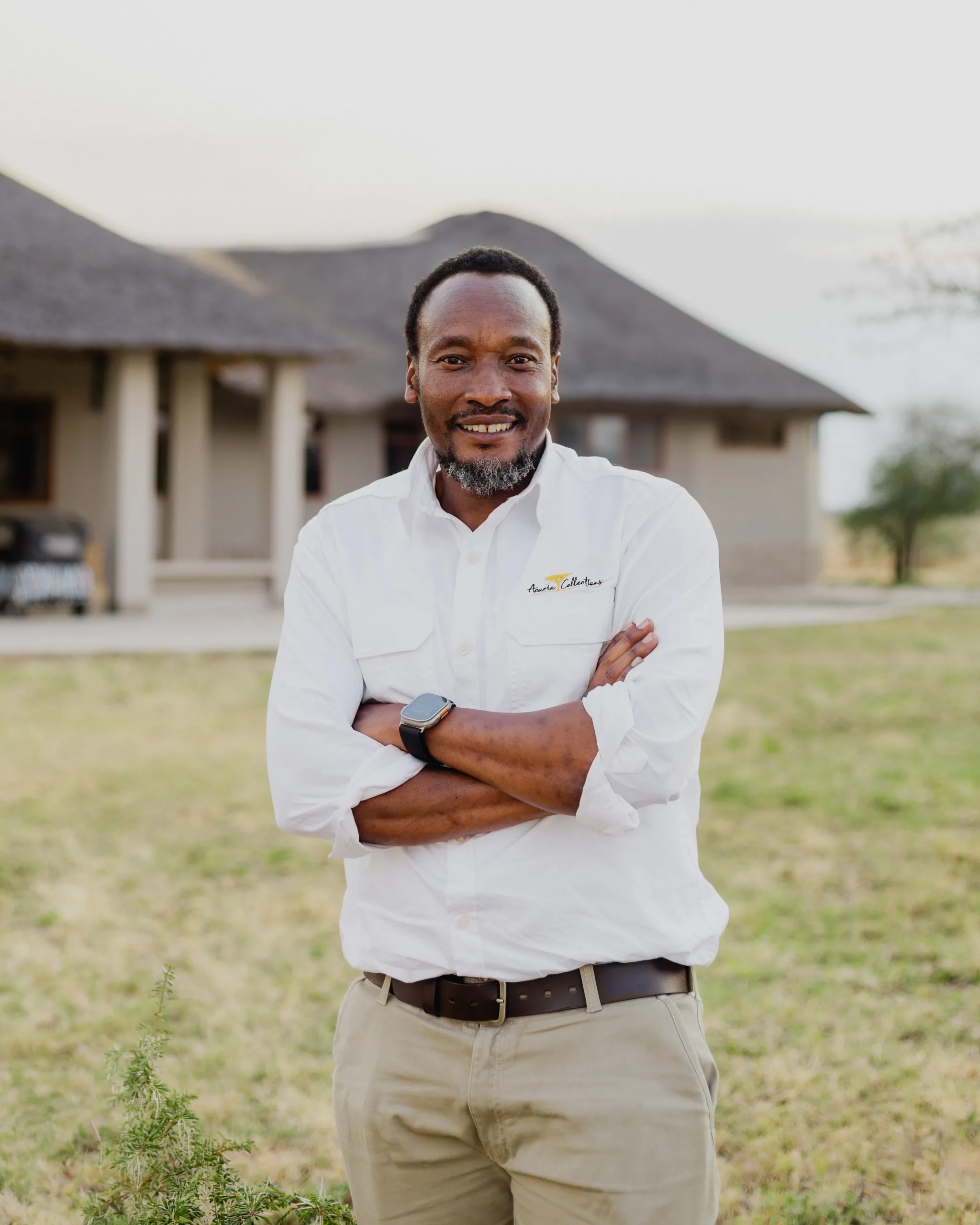 Peter Robert, founder of Acacia Collections, at one of the camps